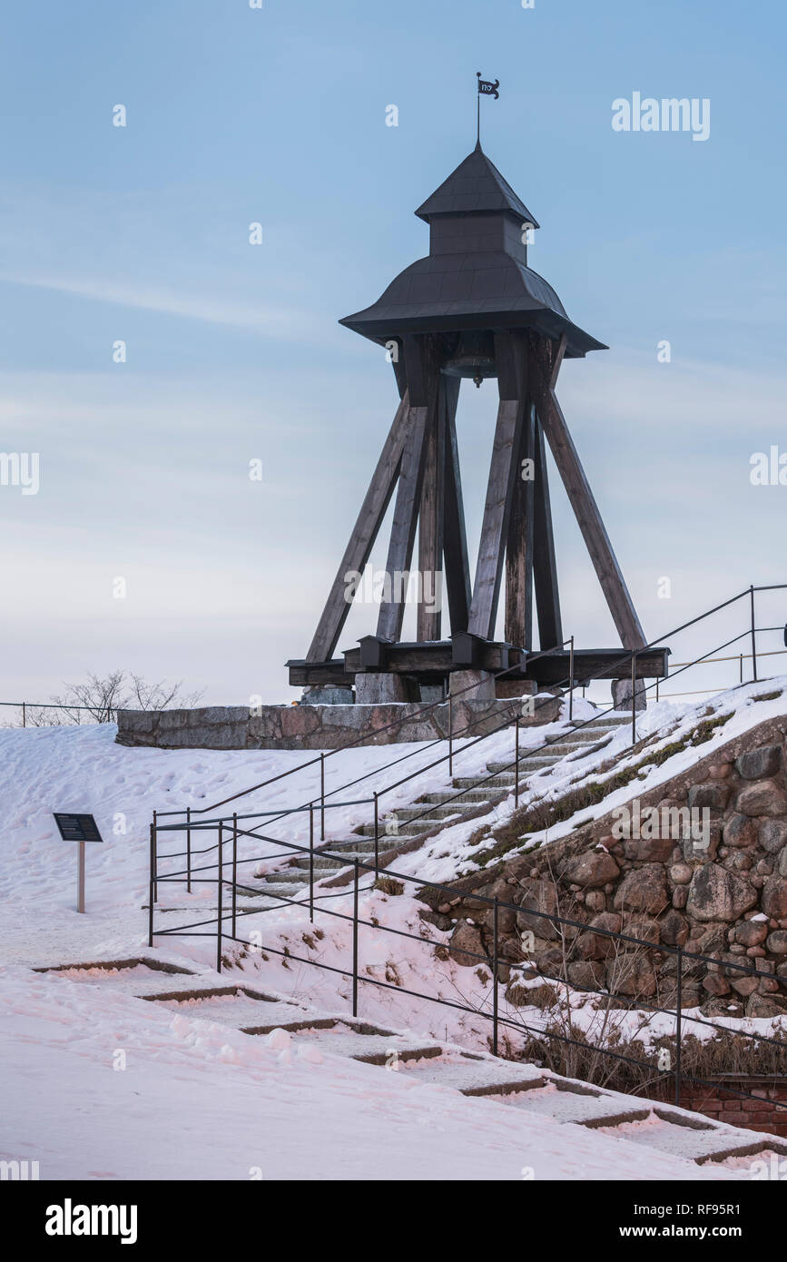 The Gunilla bell (Gunillaklockan) at the castle hill. Uppsala, Sweden, Scandinavia. Stock Photo