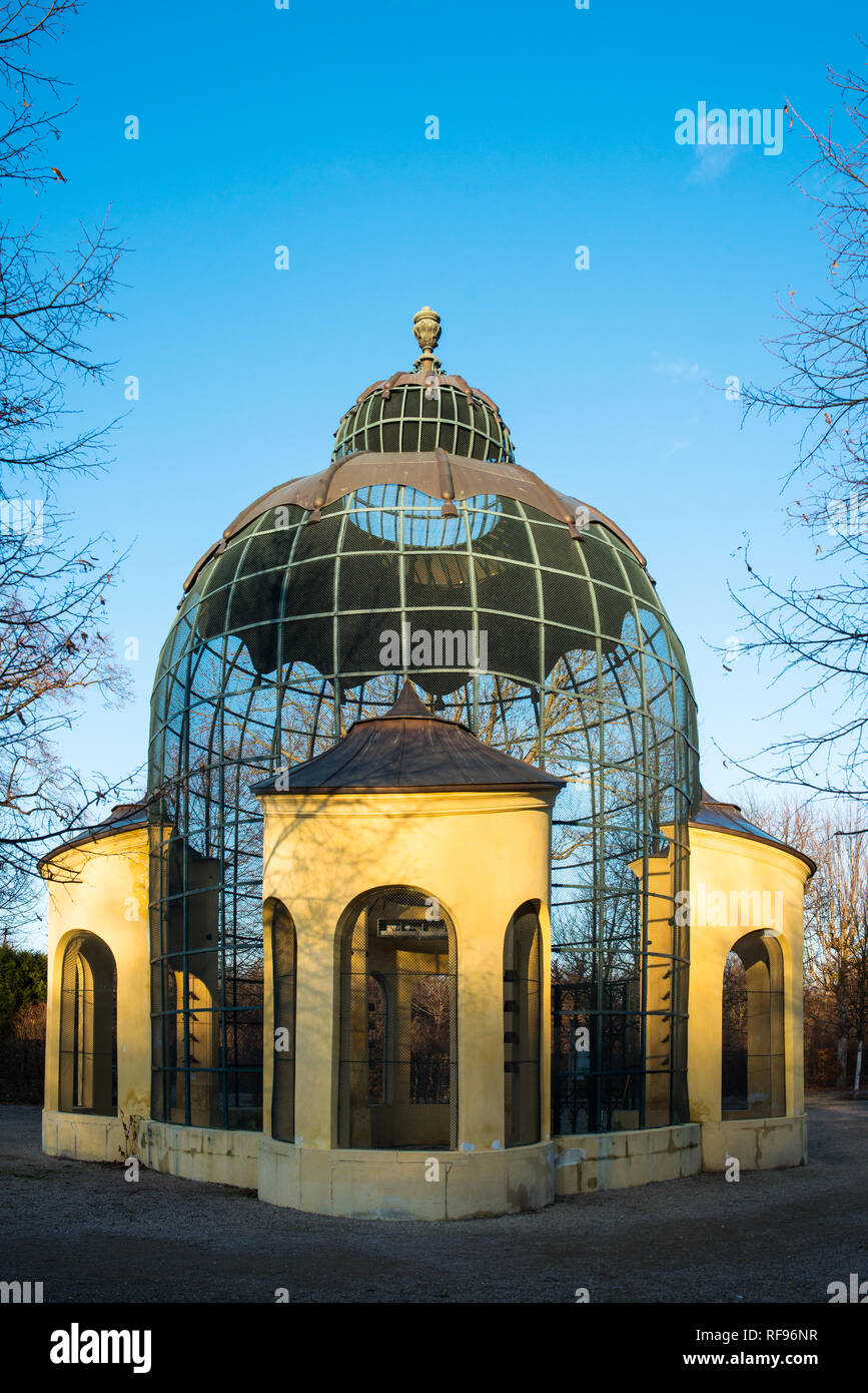 The columbary (Dovecote or pigeon loft) at the Schloss Schönbrunn (Schönbrunn Palace) was built between 1750-1755, Vienna. Austria. Stock Photo