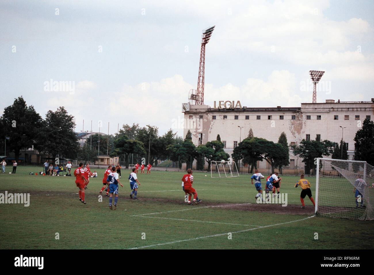 General view of Legia Warsaw FC Football Ground, Stadion Wojska Polskiego (Polish Army Stadium), ul Lazienkowska, Warsaw, Poland, pictured on 25th Aug Stock Photo