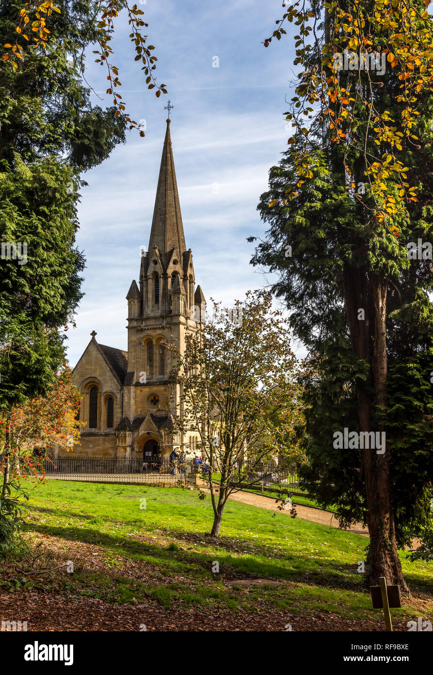 Batsford Parish Church In The Fall Stock Photo Alamy