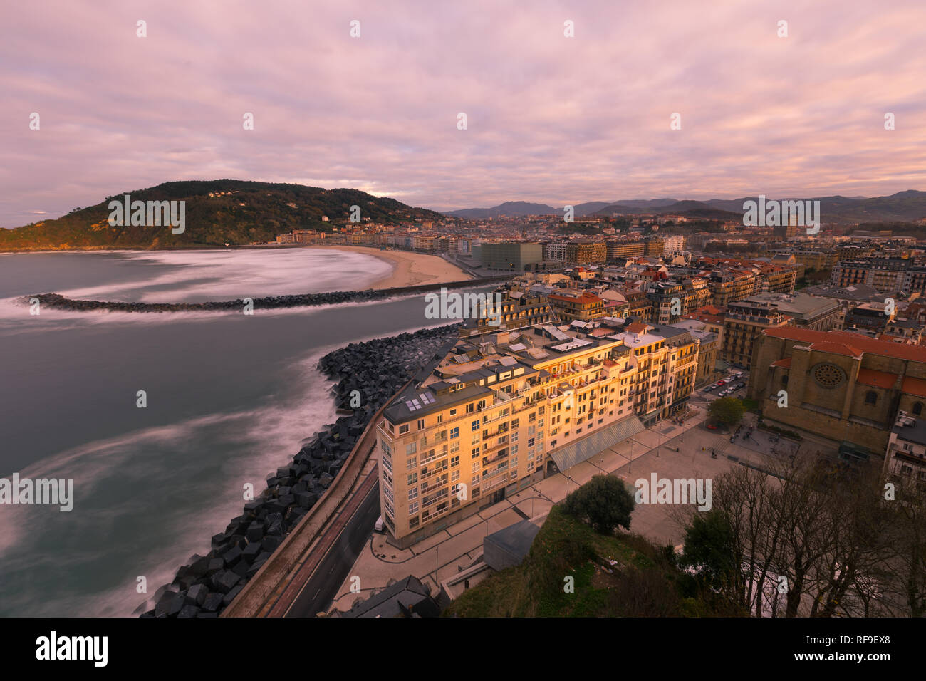 Amazing view from Donostia-San Sebastian, Basque Country Stock Photo ...