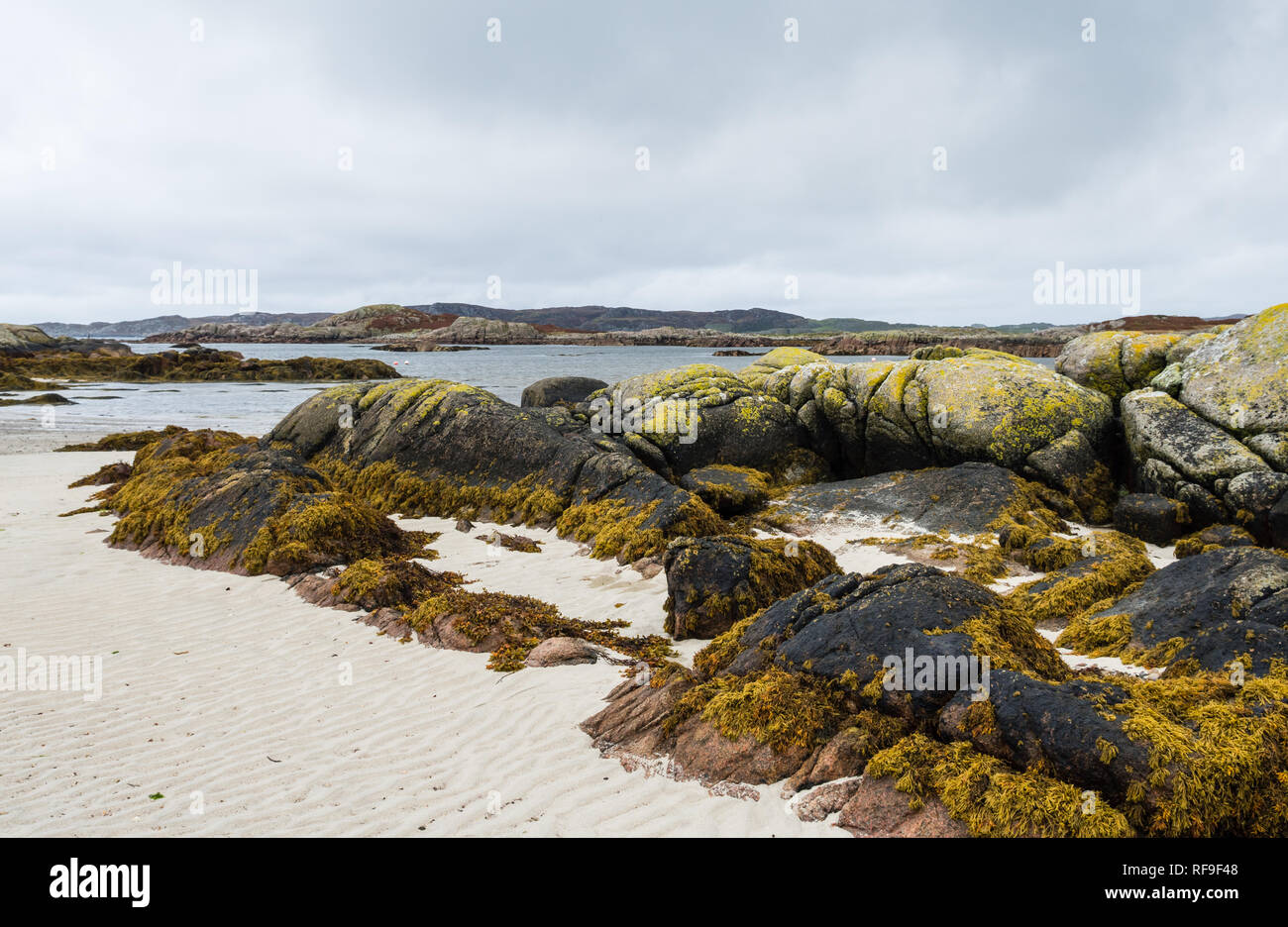 Shore at western point of the Isle of Mull, Scotland Stock Photo