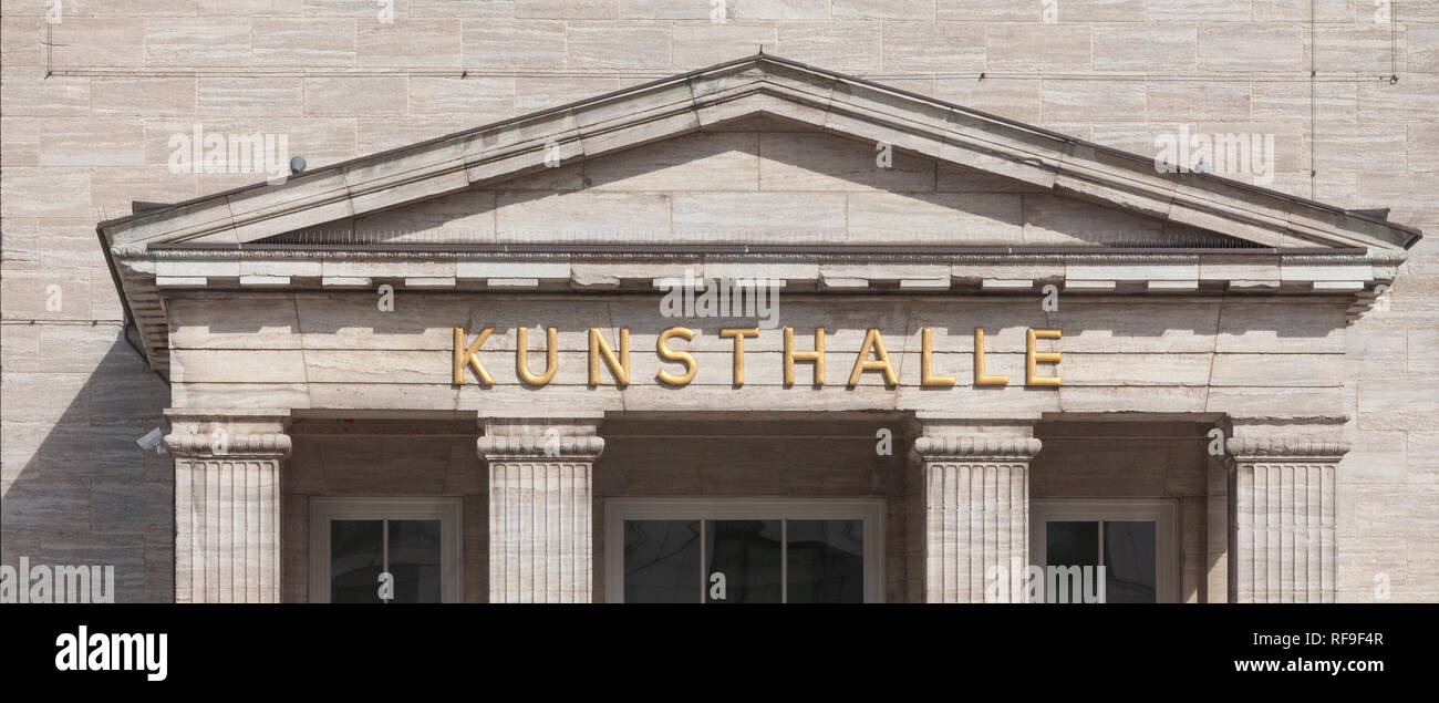 Old Kunsthalle, Hamburg, Germany I alte Kunsthalle , Hamburg, Deutschland I Stock Photo