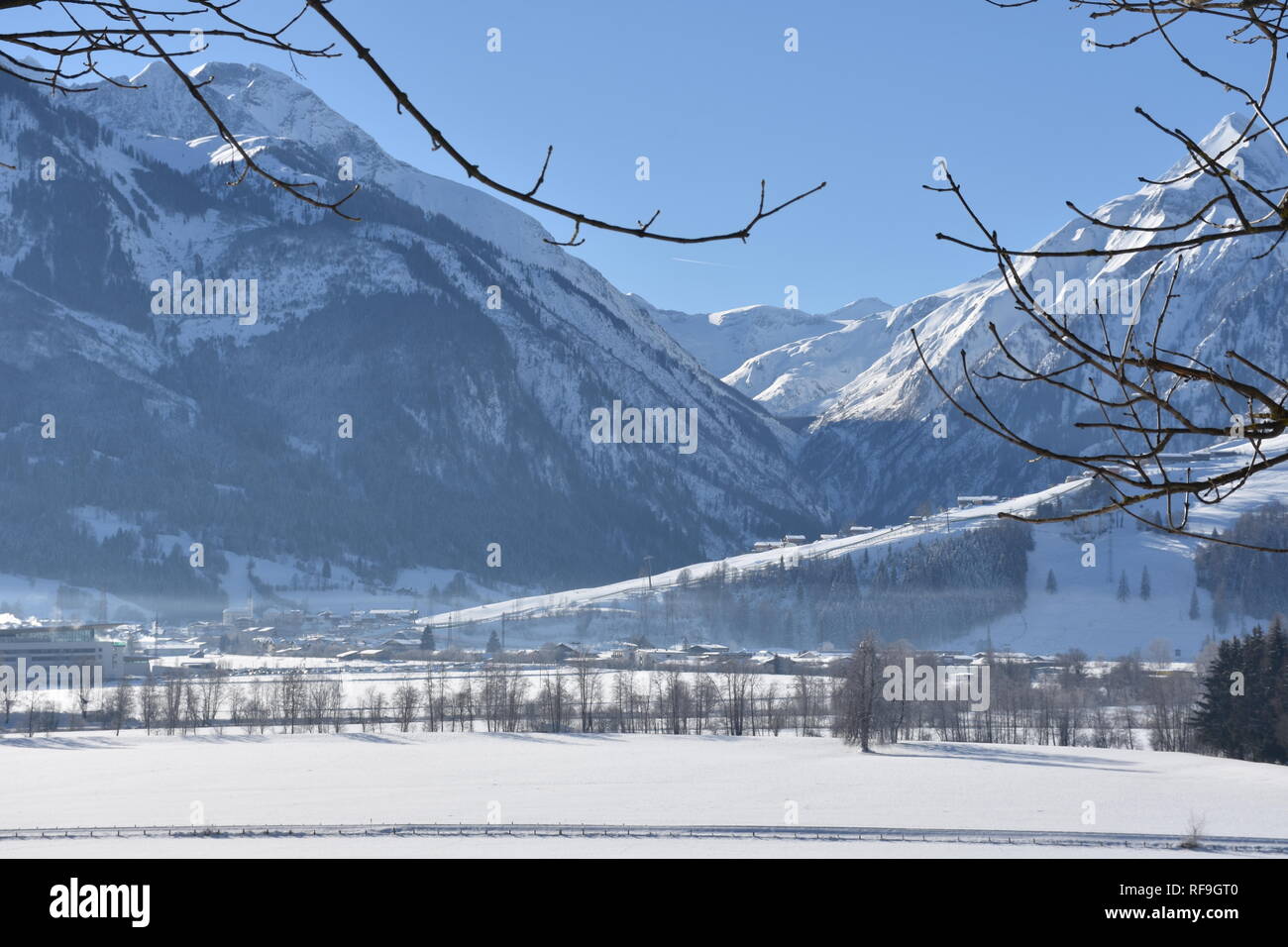 Kaprun, Salzburg, Pinzgau, Winter, Schnee, Eis, Wintersport, Gondel, Gipfel, Gletscher, Salzach, Salzachtal, Kitzsteinhorn, Hohe Tauern, Stock Photo