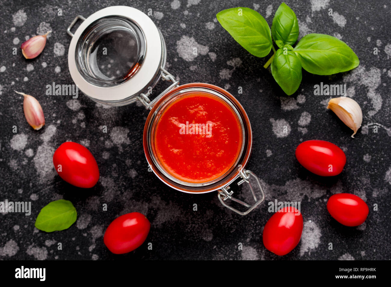 Red tomato sauce for pasta, pizza, Italian classic food Stock Photo - Alamy