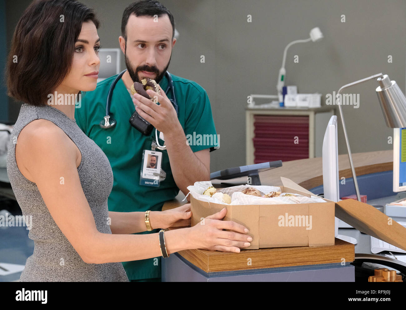 Jenna Dewan, Tasso Feldman, “The Resident” Season 2 (2019) Credit: Fox