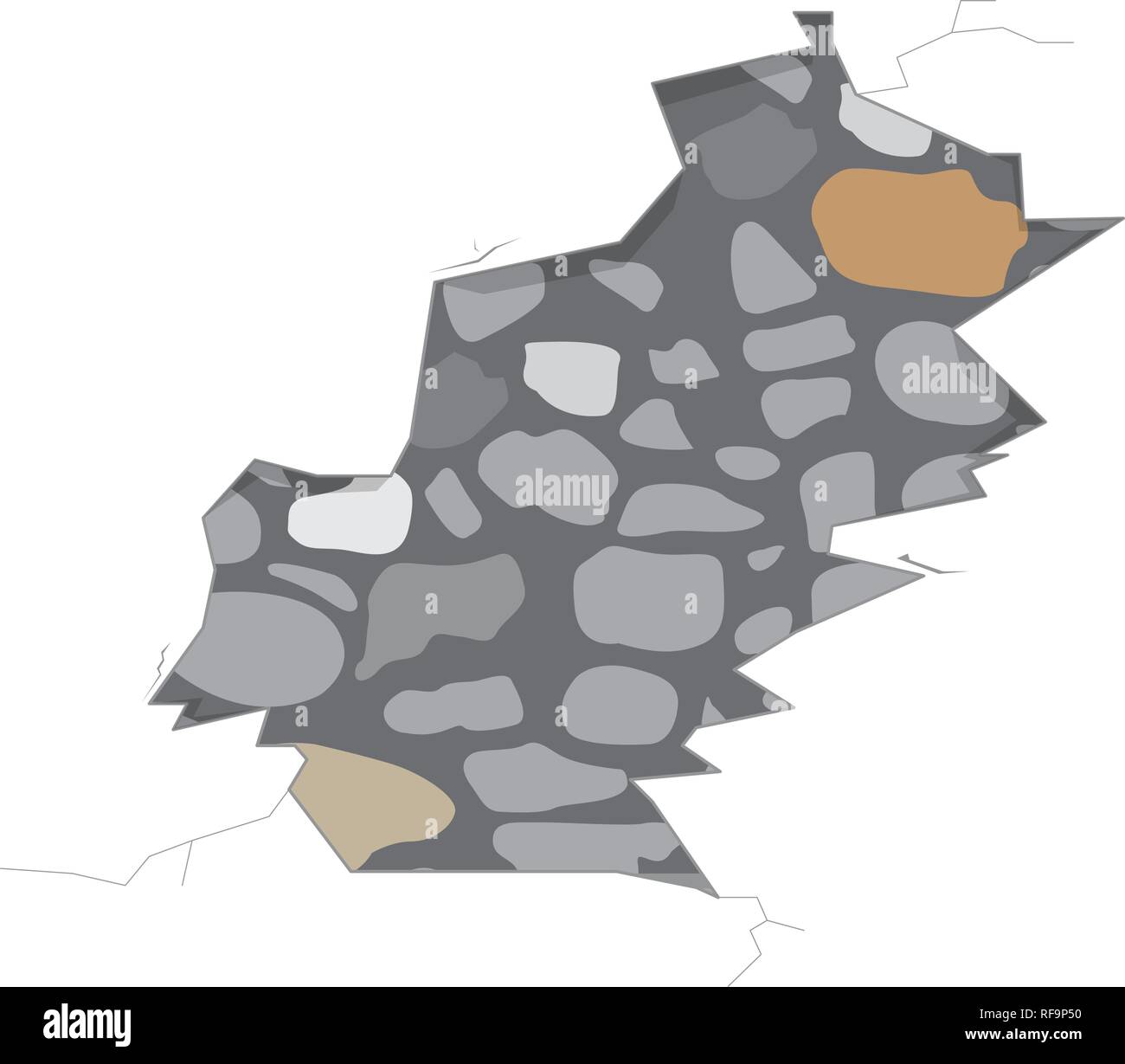 Isolated stone wall crack Stock Vector Image & Art - Alamy