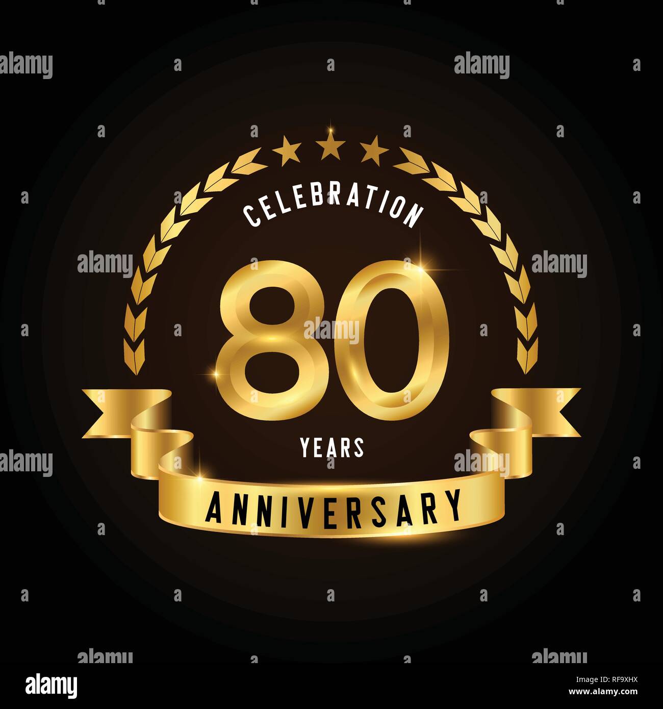 Happy 80th birthday hi-res stock photography and images