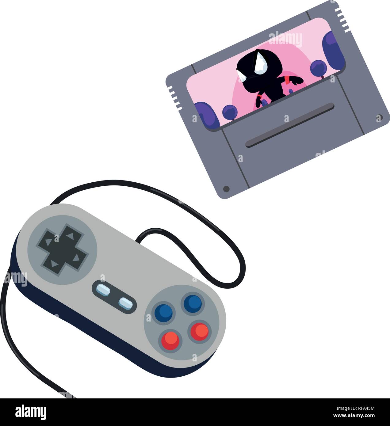 card video game control command vector illustration Stock Vector Image ...