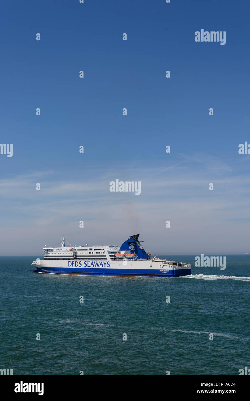 Ferry crossing, DoverCalais Stock Photo Alamy