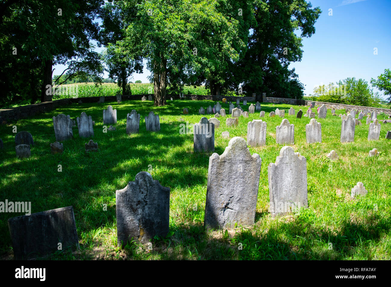 Oldest Cemetery in Lancaster County, PA Stock Photo Alamy