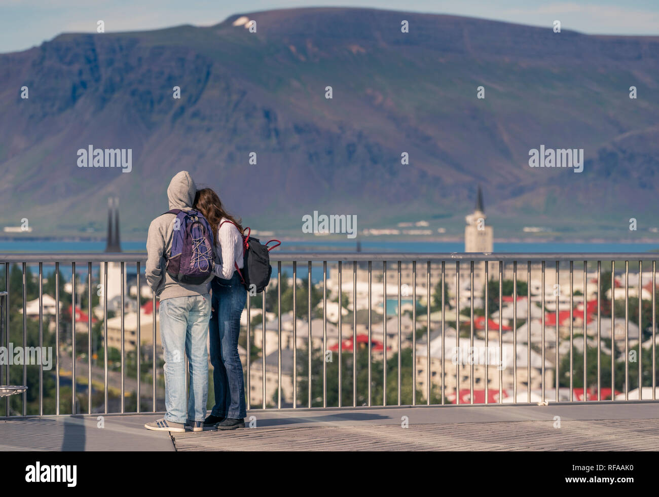 Observation Deck, Perlan Museum (The Pearl) Reykjavik, Iceland Stock Photo  - Alamy