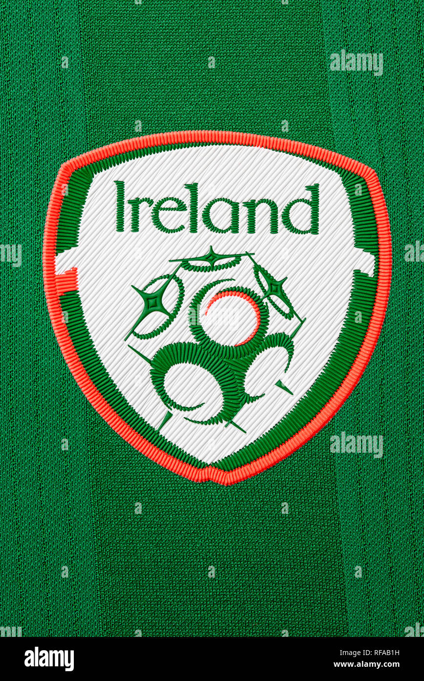 Ireland National Football Team Jersey Stock Photo Alamy