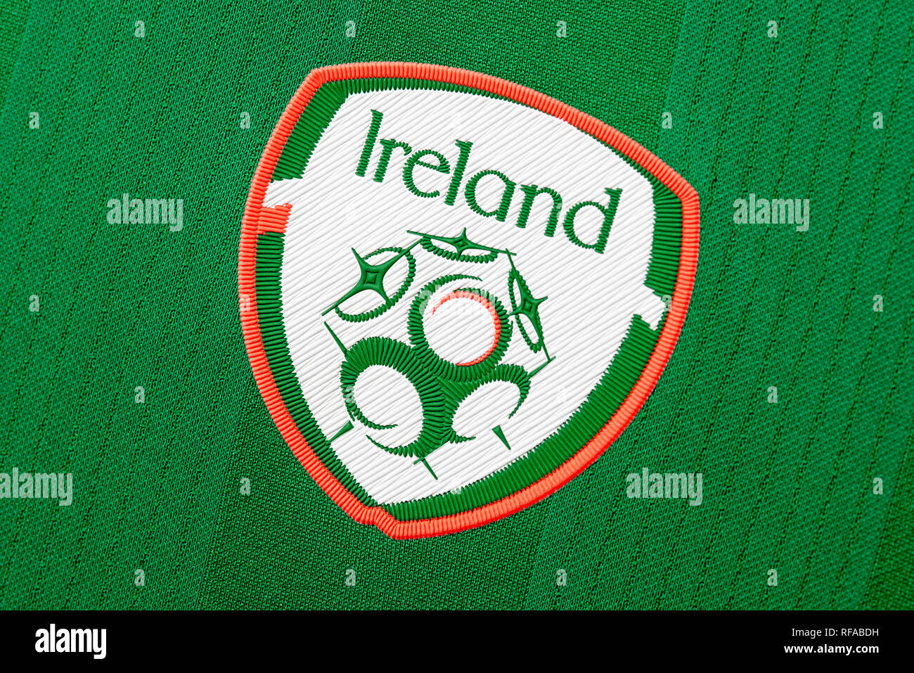 Ireland National Football Team Jersey Stock Photo Alamy