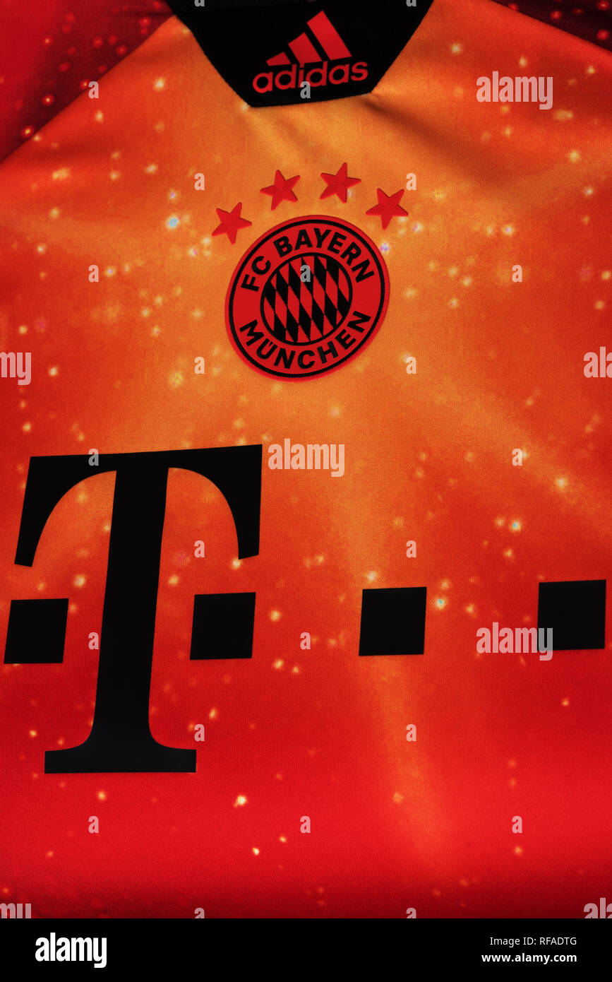 FC Bayern Munchen limited edition EA Sports Jersey Stock Photo - Alamy