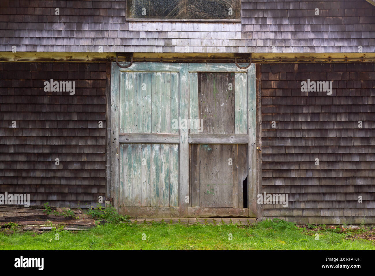 An Abstract Of Doors On An Old Barn Standing Along The Battle Road