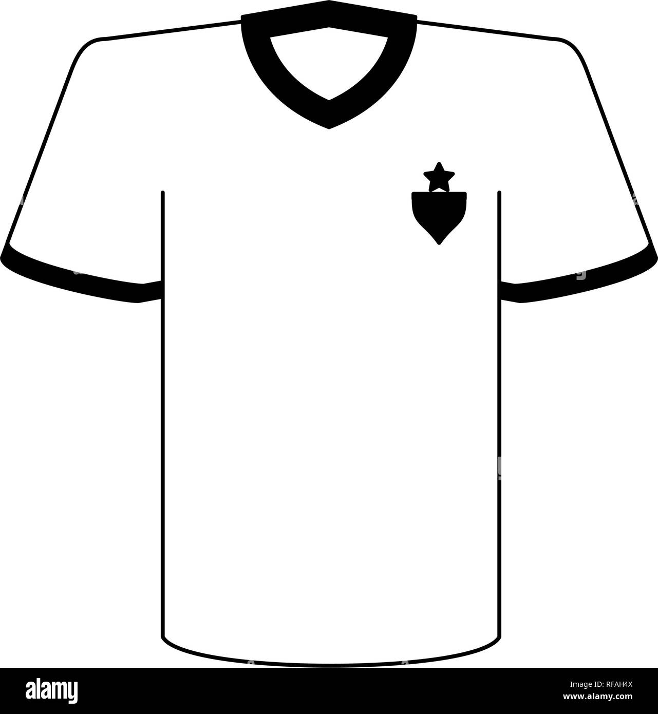 soccer tshirt wear in black and white Stock Vector Image & Art - Alamy