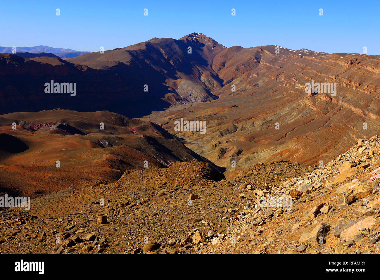 The countryside north of Chefchaouen in Morocco. Stock Photo