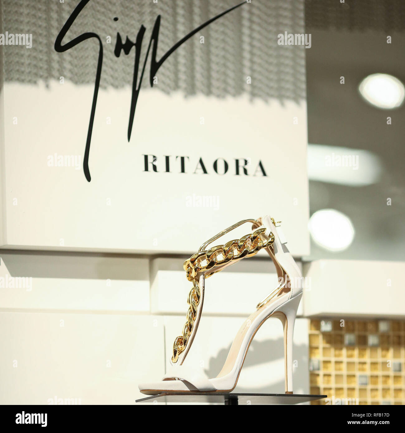 Beverly Hills, Los Angeles, California, USA. 24th January, 2019. Atmosphere at the Zanotti And Rita Ora Collection Launch held at Saks Fifth Avenue Beverly Hills on January 24, 2019 in