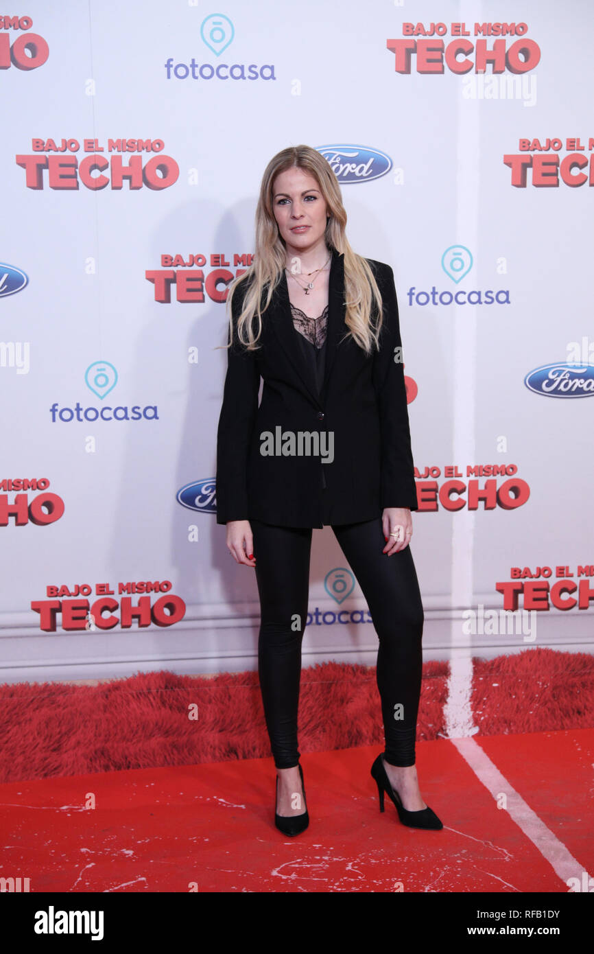 Laura Otero attends the Premiere of the movie "Bajo El Mismo Techo" in