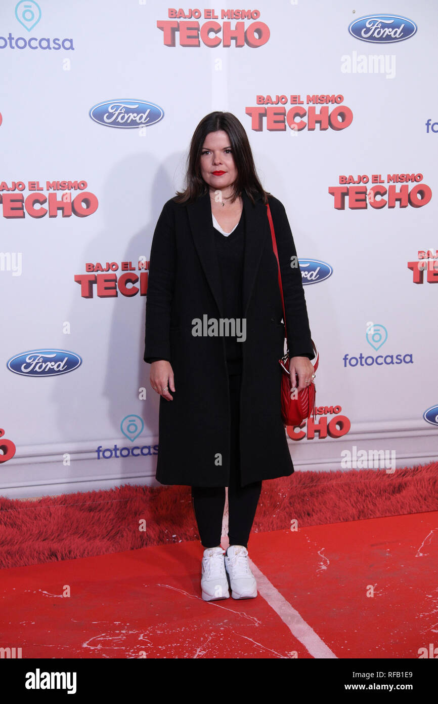 Laura Caballero attends the Premiere of the movie "Bajo El Mismo Techo