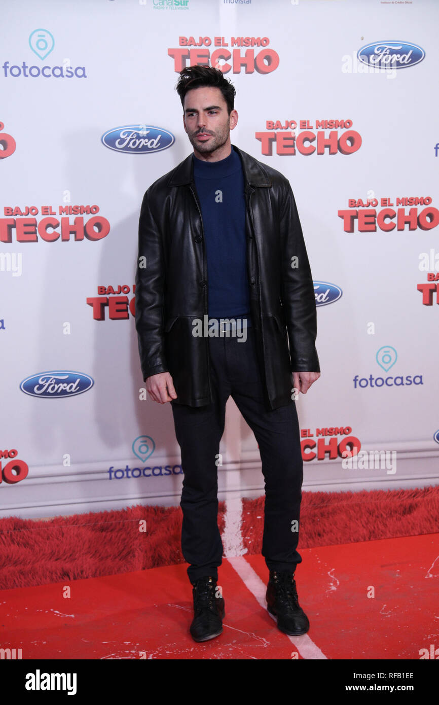 Antonio Ibañez attends the Premiere of the movie 'Bajo El Mismo Techo' in Madrid. Stock Photo