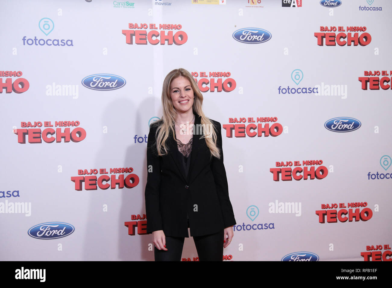 Laura Otero attends the Premiere of the movie "Bajo El Mismo Techo" in