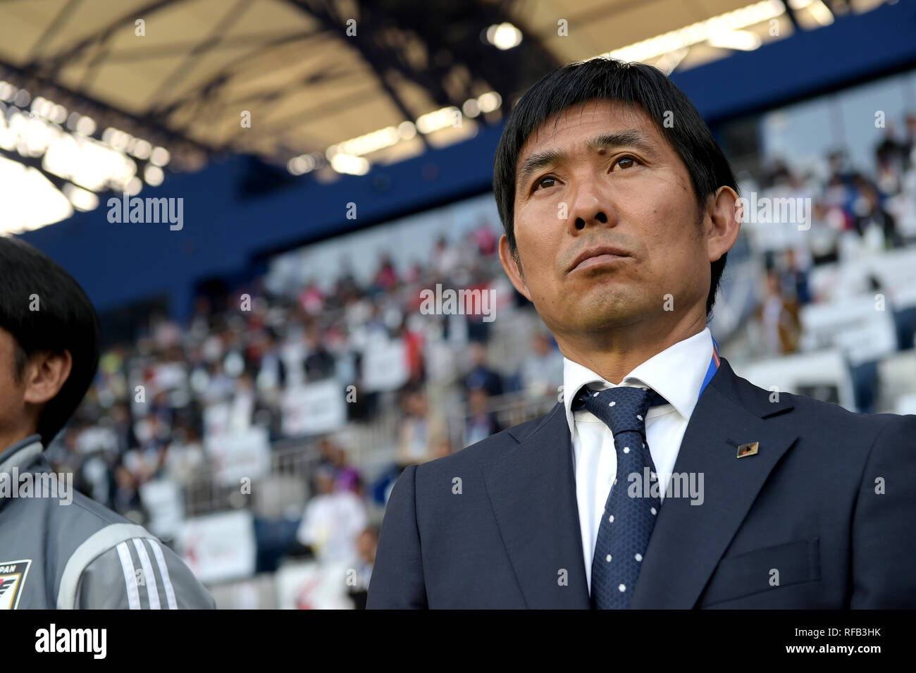 Japan Head Coach Hajime Moriyasu Before The Afc Asian Cup Uae 19 Quarterfinal Match Between Vietnam 0 1 Japan At Al Maktoum Stadium In Dubai United Arab Emirates January 24 19 Credit Far Japan Head Coach Hajime Moriyasu Before The Afc Asian Cup Uae 19 Quarterfinal Match Between Vietnam 0 1 Japan At Al Maktoum Stadium In Dubai United Arab Emirates January 24 19 Credit Far