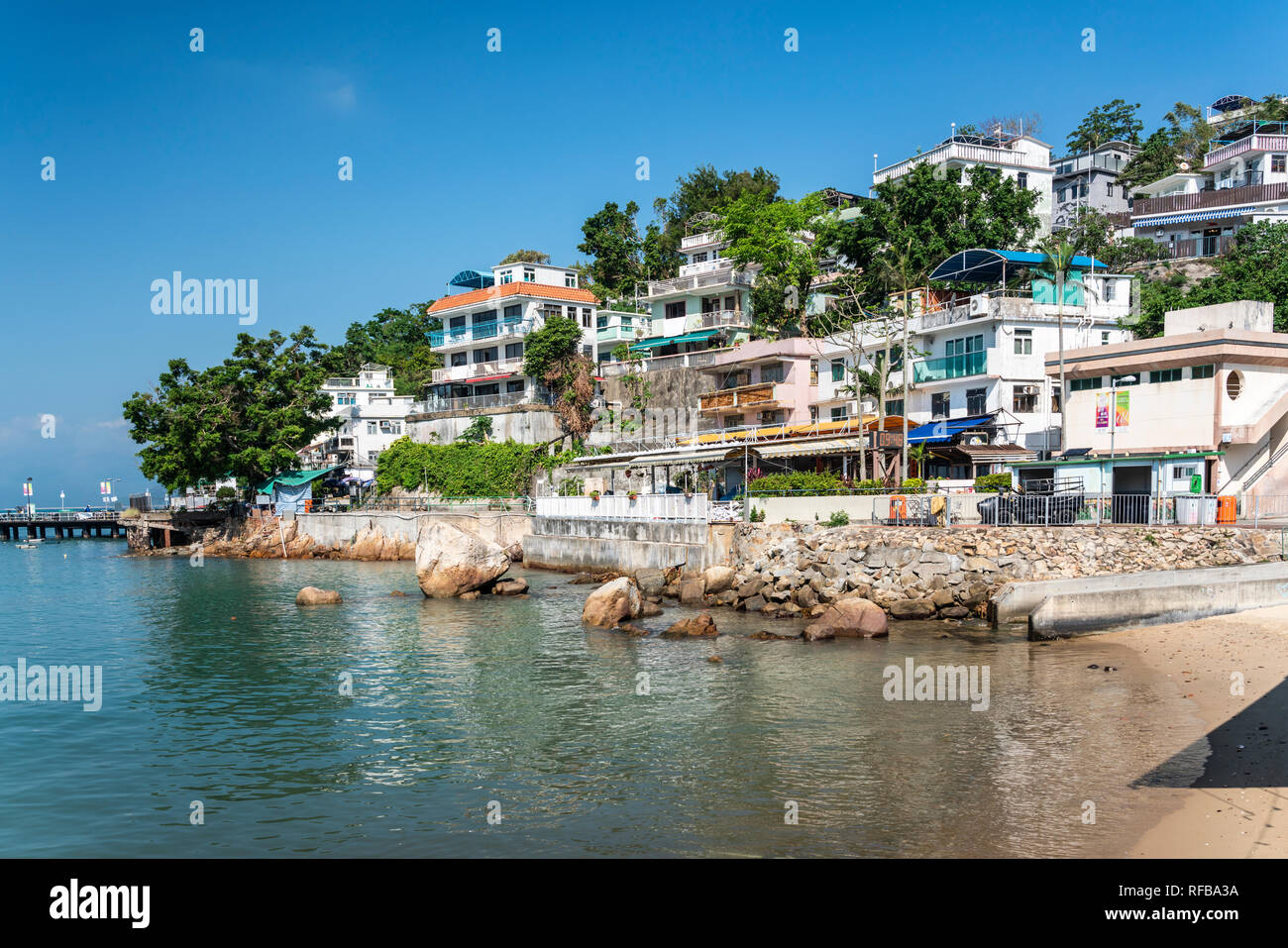 The small fishing village of Yung Shue Wan on Lamma Island, Hong Kong
