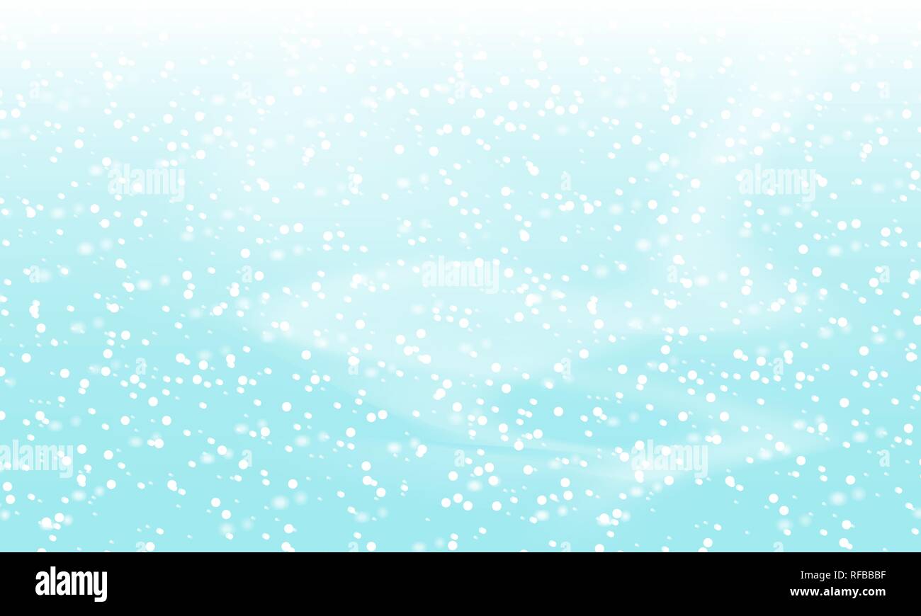 Falling snow background. Holiday landscape with snowfall. Vector ...