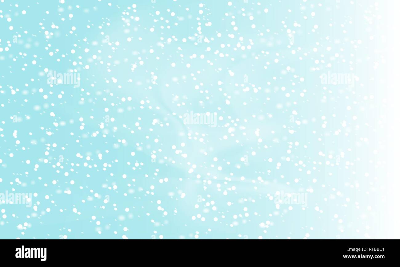 Falling snow background. Holiday landscape with snowfall. Vector ...
