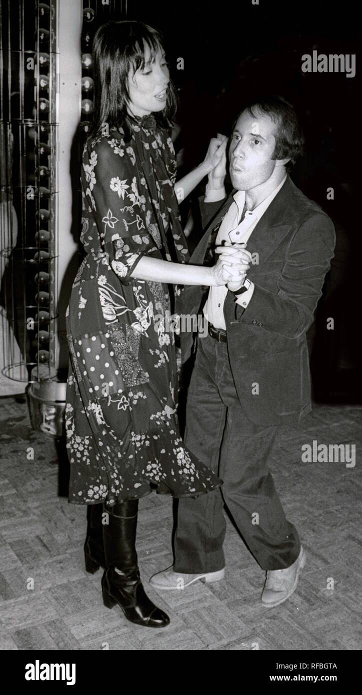 Shelley Duvall and Paul Simon at Studio54 1978 Photo By Adam Scull/PHOTOlink.net Stock Photo