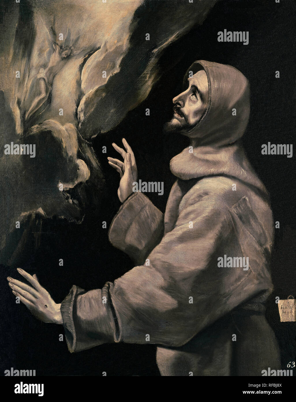 'Saint Francis Receiving the Stigmata', 1585, Oil on canvas, 170 x 87 ...