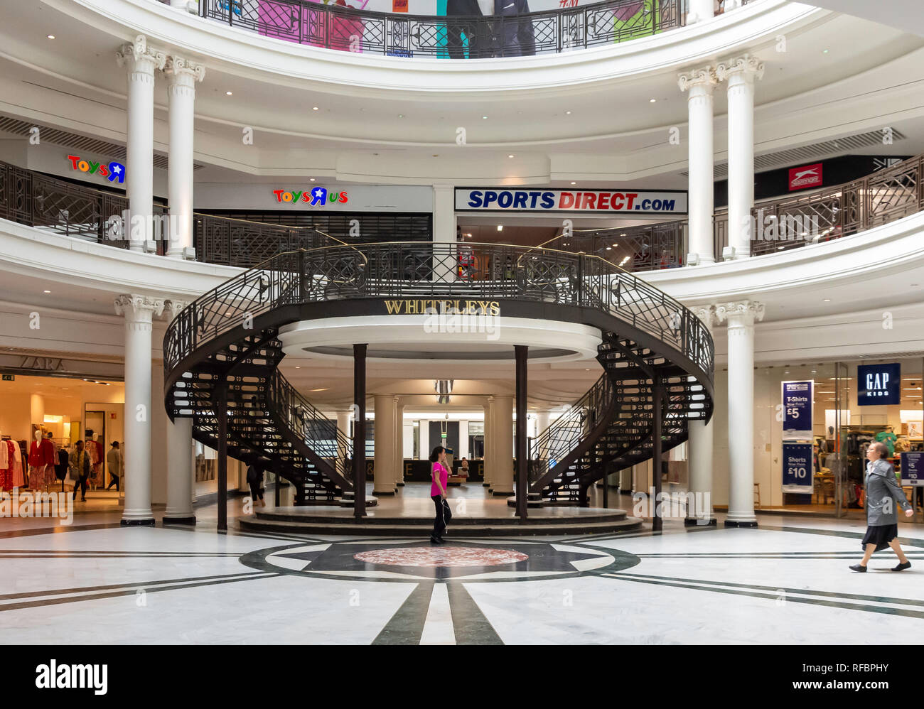 Atrium interior of Whiteleys Centre, Queensway, Bayswater, City of