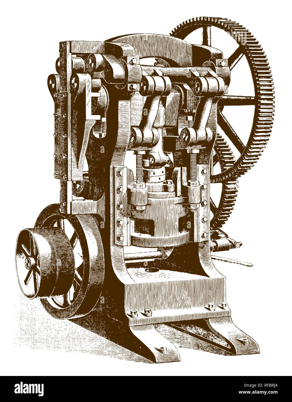 Press machine 19th century hi-res stock photography and images - Alamy
