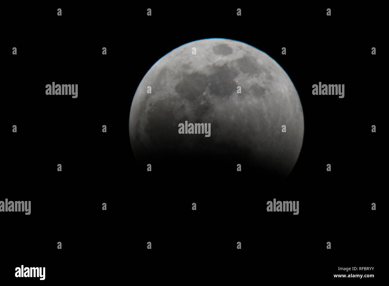Lunar Eclipse, Jan 20-21, 2019 Stock Photo - Alamy