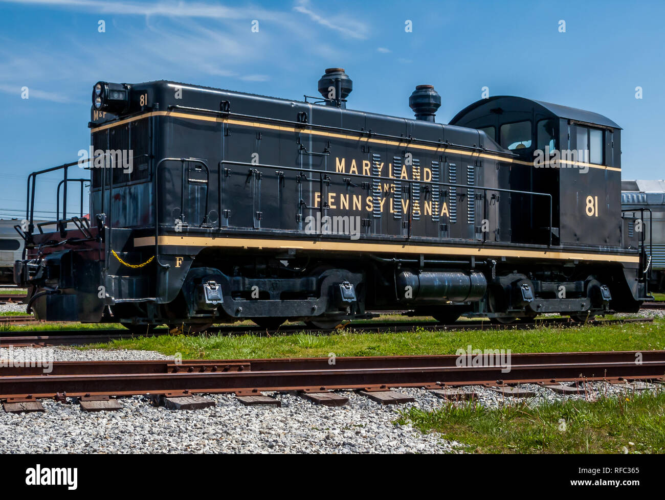 Maryland and Pennsylvania 81, at Strasburg Railroad Museum Stock Photo