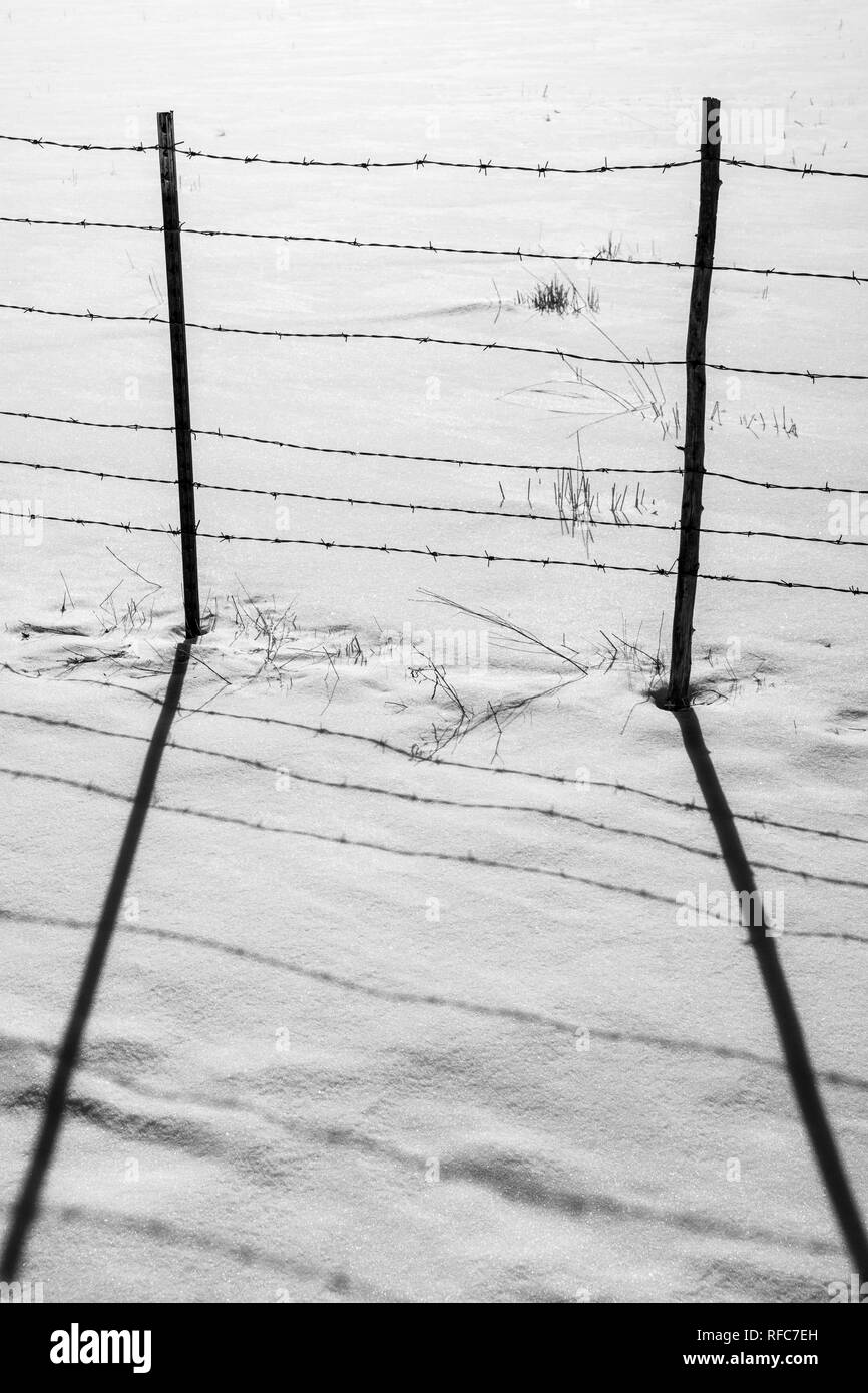 Farm fences Black and White Stock Photos & Images - Alamy