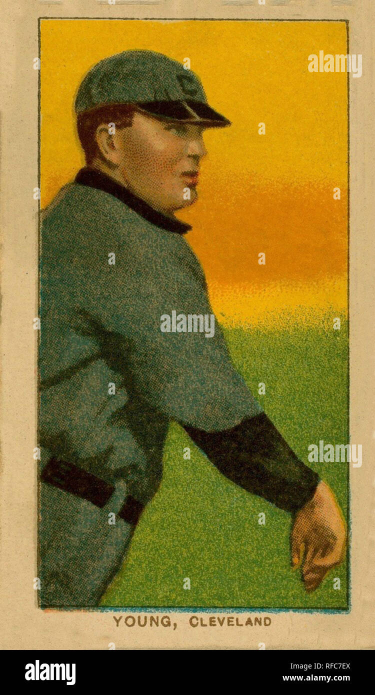 Cy Young, Cleveland Naps ( Cleveland Indians ), American Tobacco Company, 1909 - 1911. Stock Photo