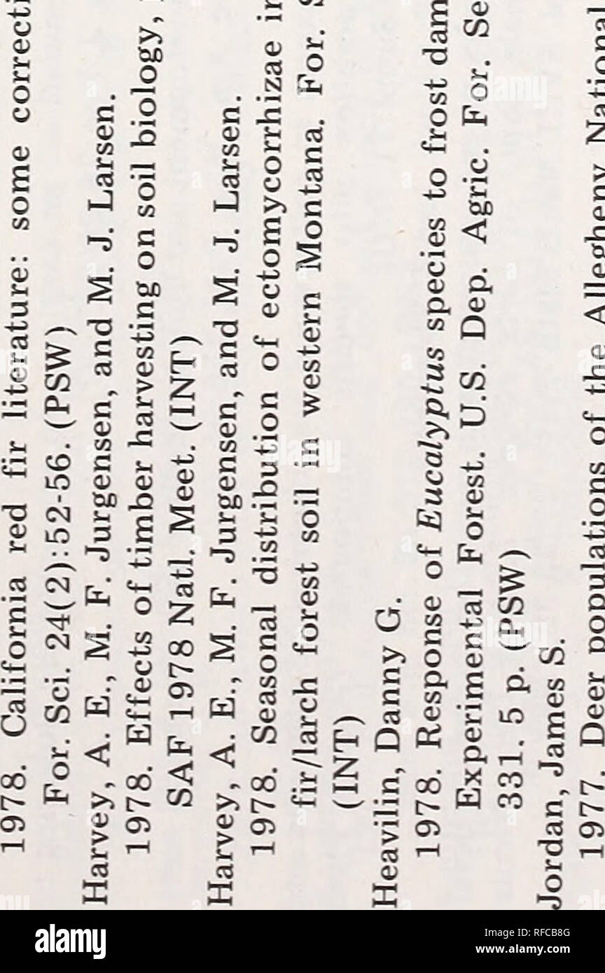 1978 Research Accomplishments Learning About Forests Forestry Research United States C S Be S S A Cp S U Cp 3 A Co 3 Co 0 5 3 73 Ii Co