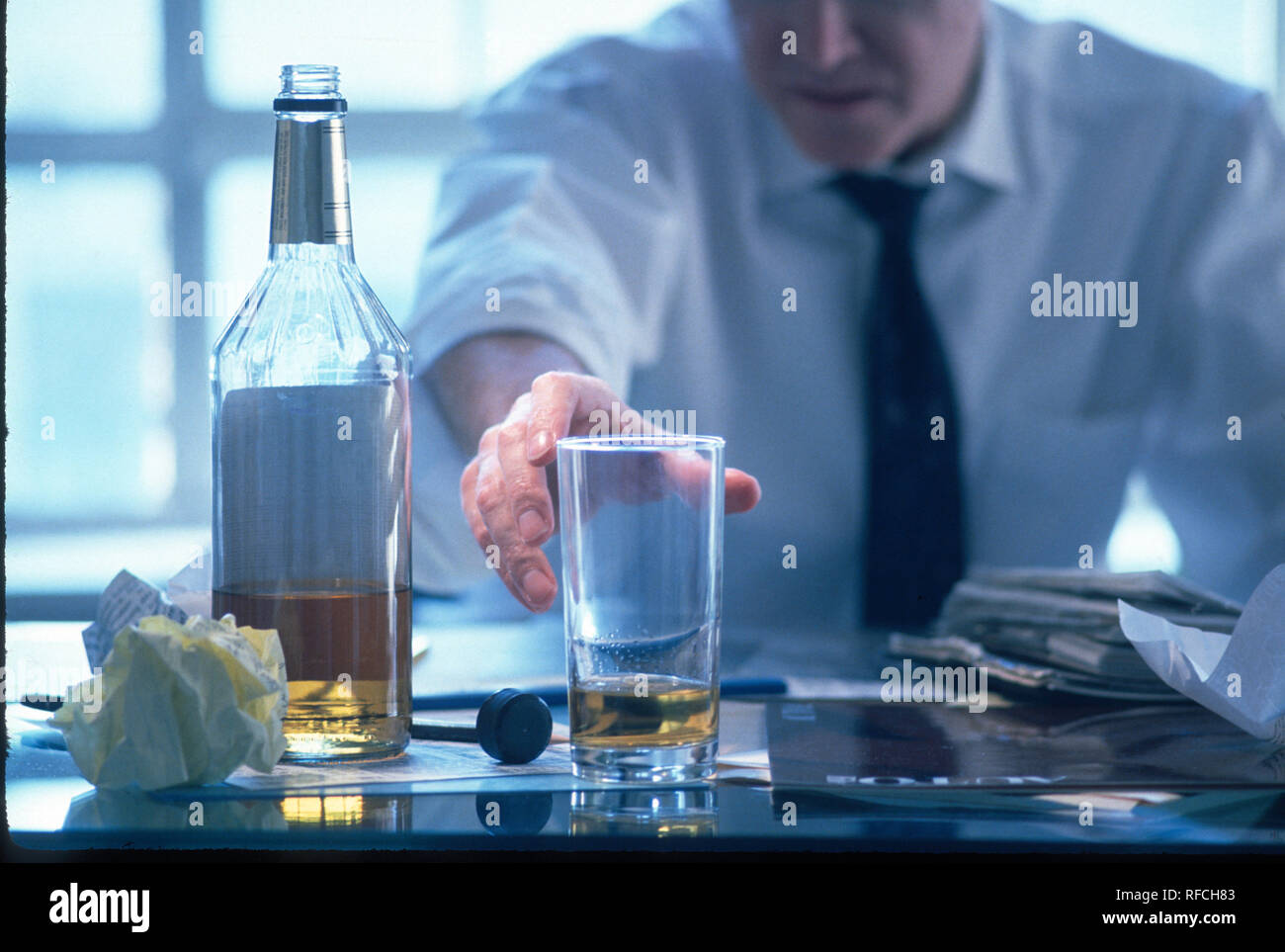 Drinking and working hi-res stock photography and images - Alamy
