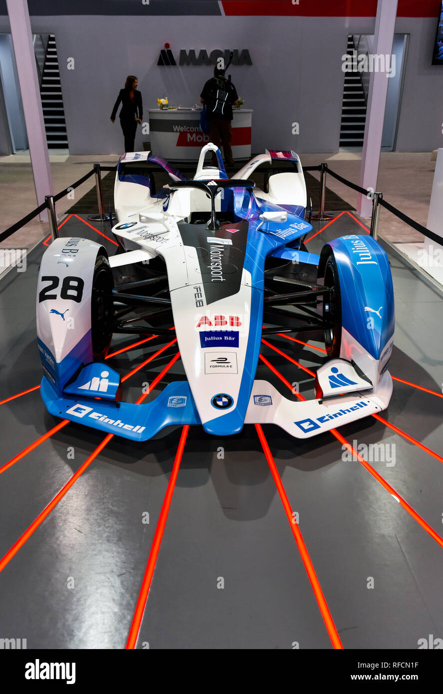 Concept Racing Car at the 2019 CES Consumer Electronics Show in Las Vegas, Nevada Stock Photo