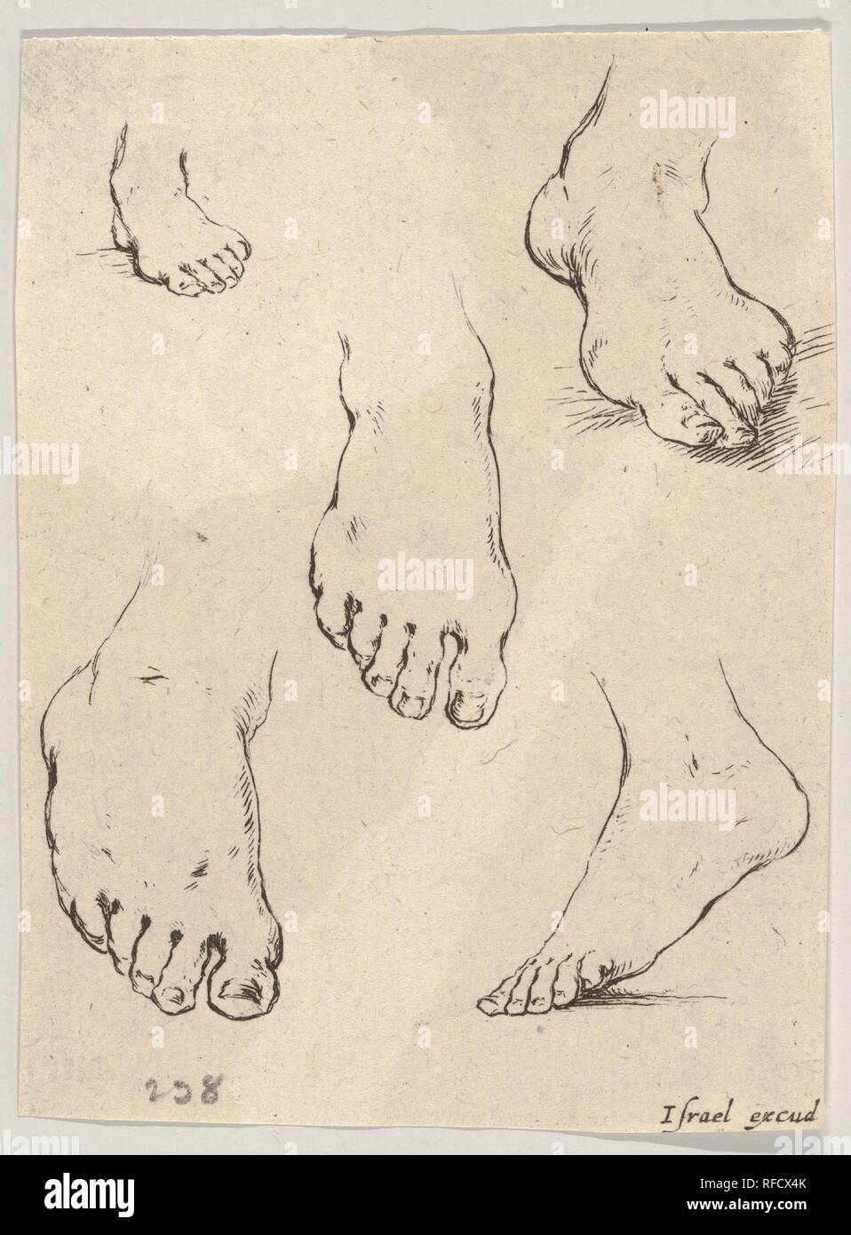 Plate 7 Five Feet From The Book For Learning To Draw Livre Pour Apprendre A Dessiner Artist Stefano Della Bella Italian Florence 1610 1664 Florence Dimensions Sheet 3 1 4 X 2 7 16 In