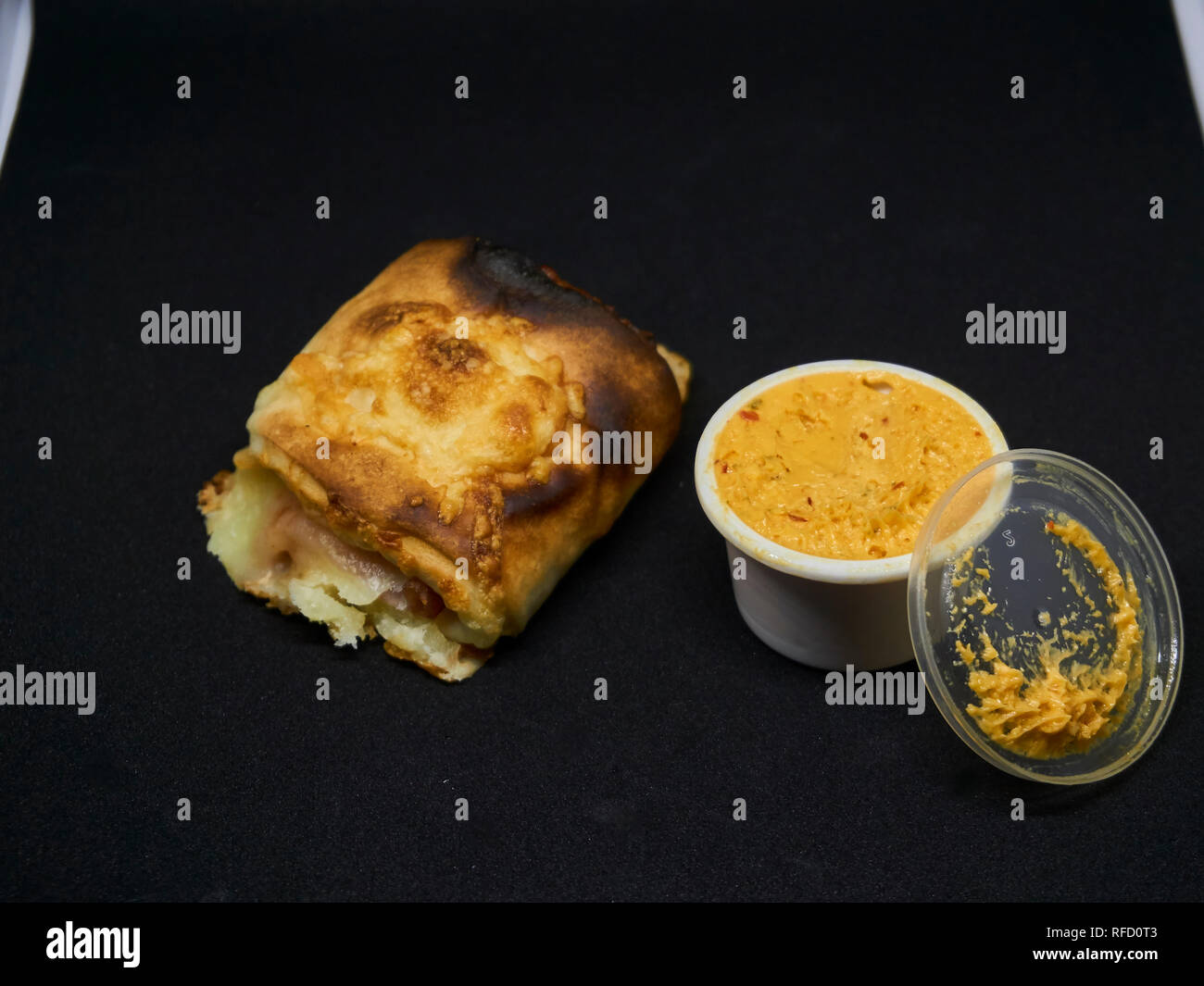 Pizza bun with cheese and herb butter Stock Photo Alamy