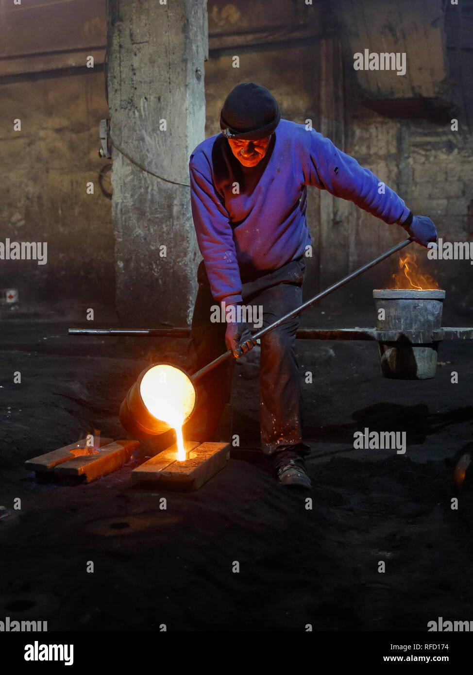 Gaziantep, iron casting / Turkey cast in a