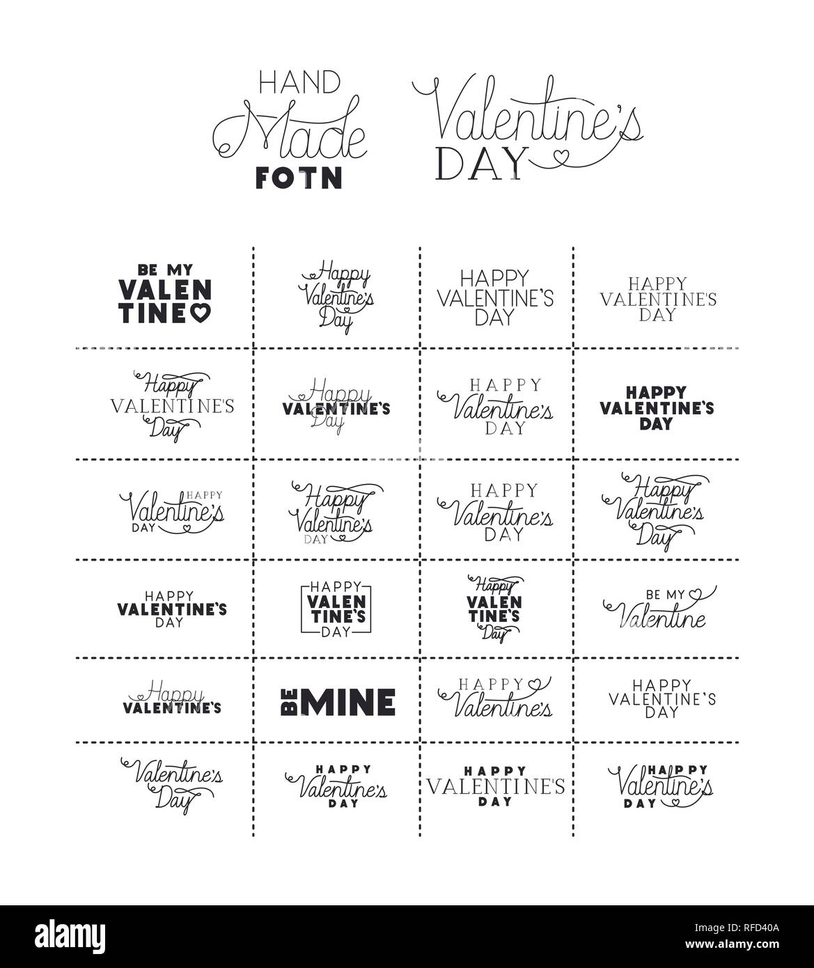 Valentines day cards cute Black and White Stock Photos & Images - Alamy