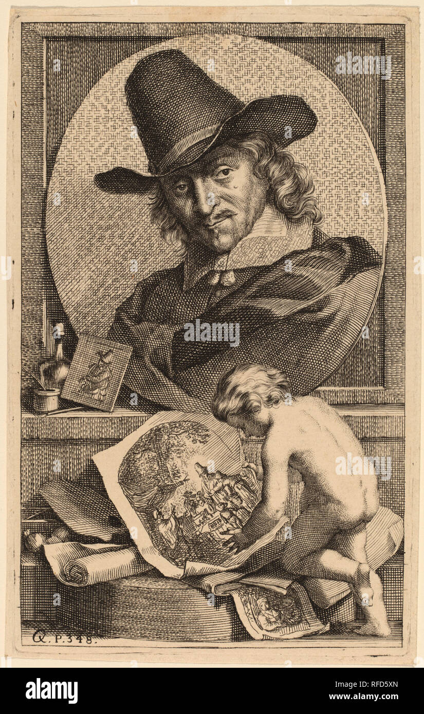 Adriaen van Ostade. Medium: etching and engraving. Museum: National Gallery of Art, Washington DC. Author: Jacobus Houbraken. Stock Photo