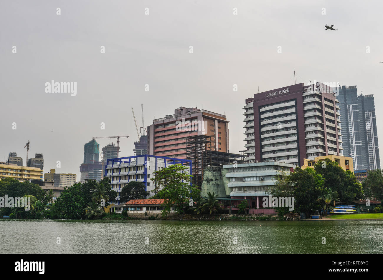 Colombo, Sri Lanka - Dec 12, 2018. Lake scenery in Colombo, Sri Lanka ...