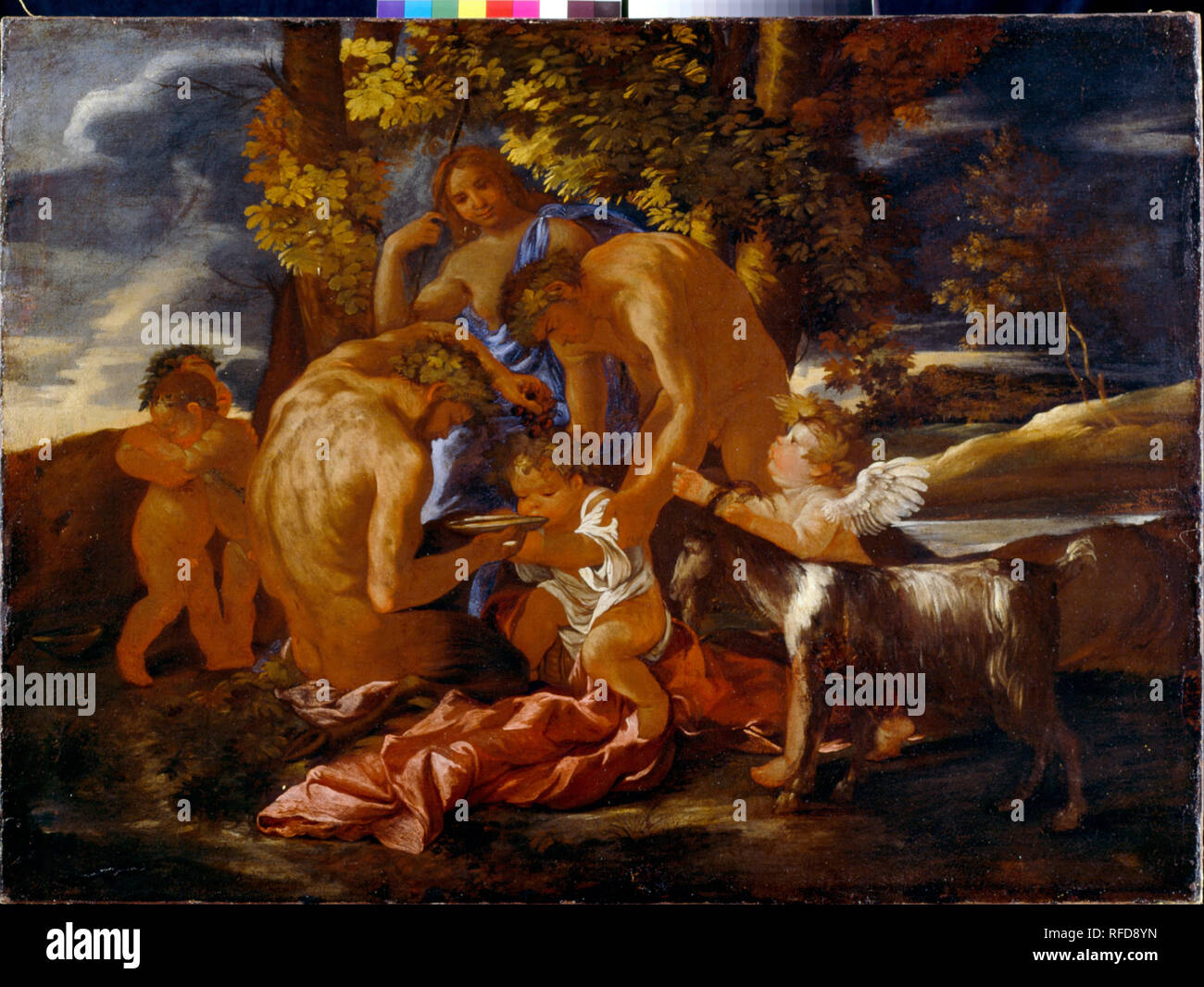 The Nurture of Bacchus. Date/Period: After 1628. Painting. Oil on ...