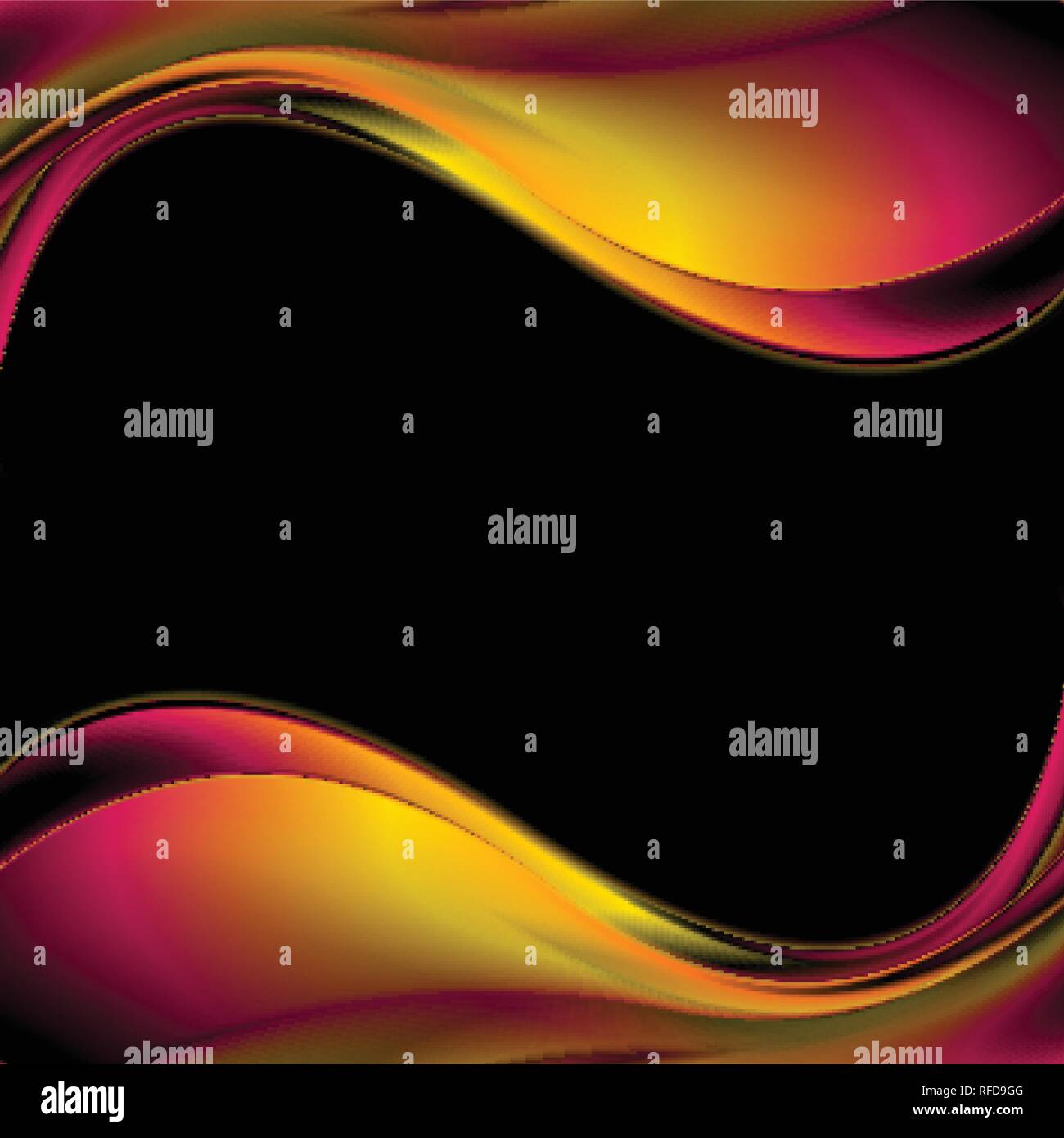 Abstract orange and purple smooth waves background. Vector illustration ...